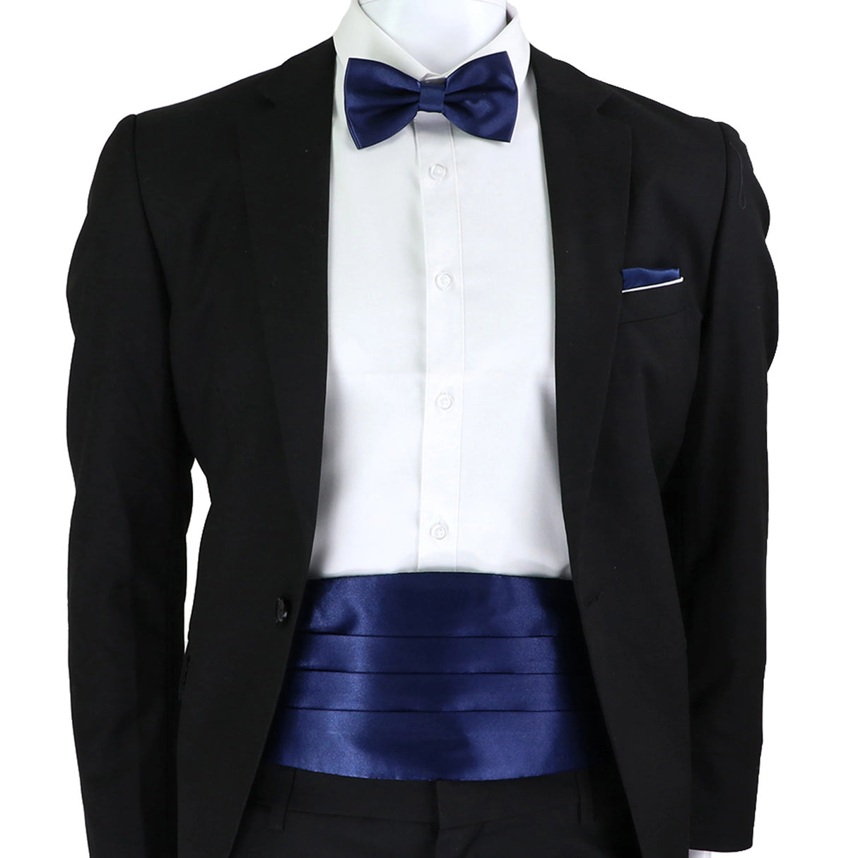 New Fashion Mens Cummerbund Bow Tie Brooch Set Black Red Blue   Waist Seal For Formal Tuxedo Business Suit Dinner Accessories