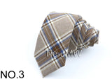 New Soft TR Fabric Polyester Ties For Men Skinny Plaid Business Tie Wedding Dress Butterfly Designer Daily Neckwear Accessories