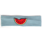 6 Months-3 Years Old Kids Headband Pure Color Cute Watermelon Pattern Soft Elastic Headwear Loose HeadWrap for Boys and Girls