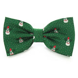 JEMYGINS Christmas Bow Ties for Mens Shirt  Snowflake Christmas Tree Pattern Men Silk Bow Tie  Christmas Party Gift