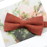 Mens Super Soft Downy Suede Parent-Child Bowtie Set Macarons Solid Color Classic Design Cute Butterfly Red Green Blue Pink Tie