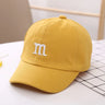 Children's Kid Baseball Cap for Girls Boy Hats Sunscreen Baby Hat Hip Hop M Letter Embroidered Kids Caps 1-6-8-12-15 Years
