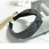 Women Elegant Top Knot Headband Print Dot Hairbands Girls Striped Plaid Flower Hair Hoop Fashion Hair Accessories FG0320