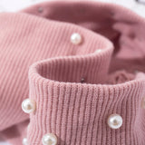 Bow Women's Headbands Pearls Head Bands Knitted Turban Bandana Autumn Winter Elastic Hairband Warm Hair Accessories Headdress