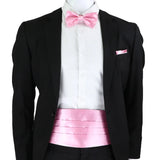 New Fashion Mens Cummerbund Bow Tie Brooch Set Black Red Blue   Waist Seal For Formal Tuxedo Business Suit Dinner Accessories