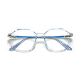Fashion Women Anti Blue Light Glasses Blue Light Blocking Eyewear Luxury Brand Round Optical Spectacle Frame Computer Glasses