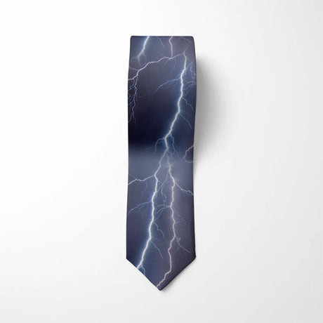 New Oil Painting Animal Map Tie For Men 8cm Wide Polyester High Quality Shirt Accessories Lightning Print Fashion Men's Neck Tie