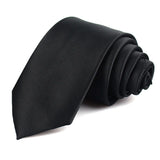 Black Neck Ties For Men Women Casual Suits Solid Tie Gravatas Skinny Mens Neckties For Business Wedding Slim Men Ties