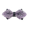 Diamond Pink Color Bow Tie For Men Butterfly Knot Rhinestone Collar Tie Crystal Super Cool Diamond Bowtie Wedding Accessories