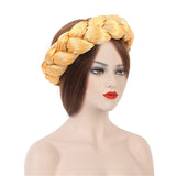 Fashion Candy Color Braids Twist Headbands for Women African Headwear Elastic Hair Bands Ladies Turban Female Bandage Headwrap