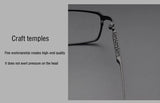 Pure Titanium Glasses Frame Men Titanium Alloy Prescription Eyeglasses Silver Super Light Spectacles Optical Glasses Frame