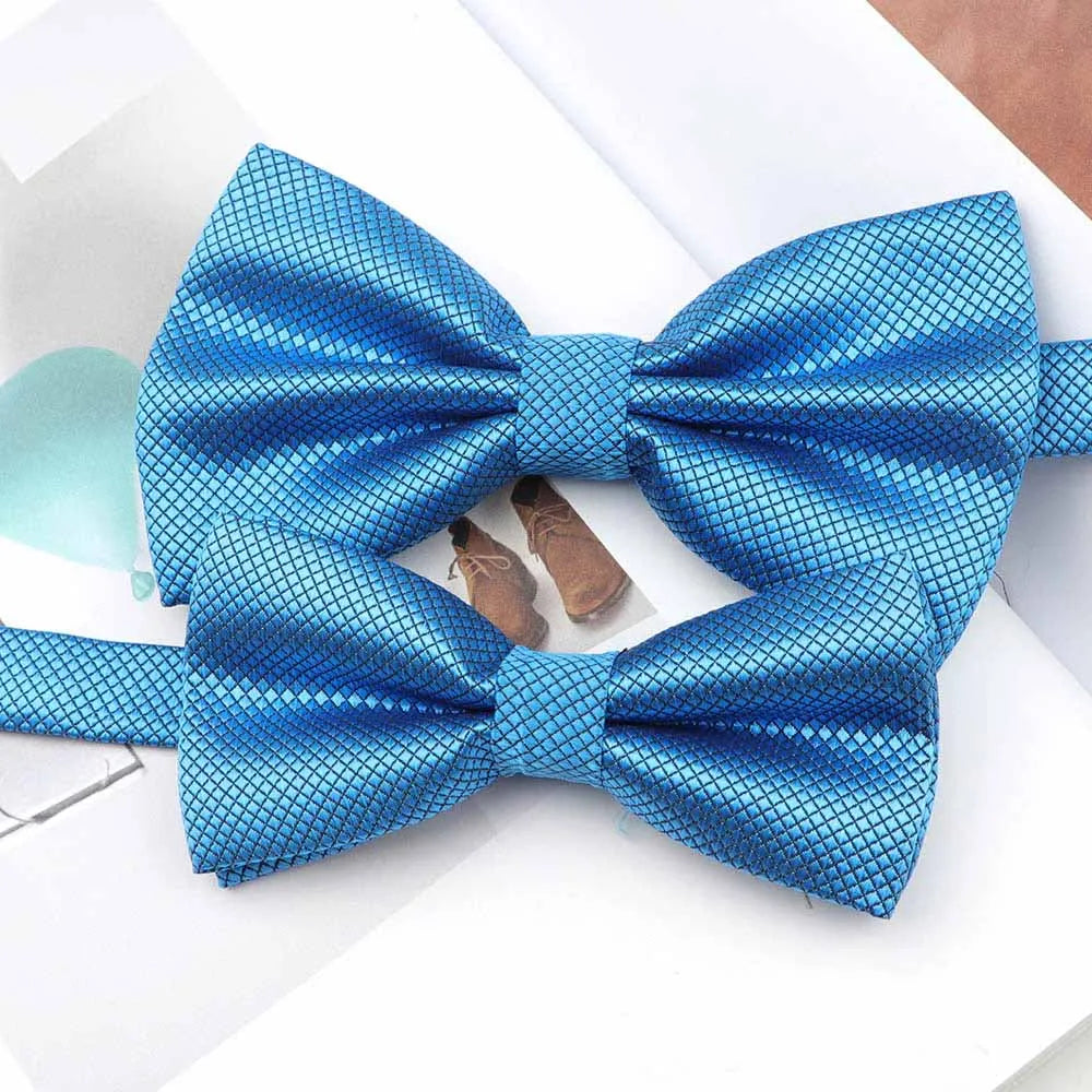 Solid Colorful Parent-Child Bowtie Set Classic Cute Family Butterfly Party Dinner Wedding Design Cute bow tie Accessory NO.1-15