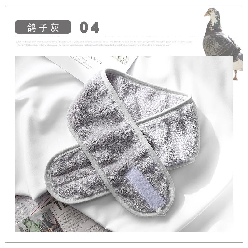 2021 Head Turban Soft Makeup Wrap Headbands Cosmetic Fabric Towel Spa Bath Shower Wash Face Elastic Facial HeadBand For Women