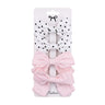 4Pcs/set Leopard Dot Print Bowknot Hair Bow Clips Baby Girls Lace Cotton Linen Barrettes Safety Hairpins Headwear Accessories