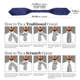 Men Premium Silk Ascot Tie Set Paisley Floral Blue Red Vintage Wedding Formal Cravat Tie Ascot Scarves Pocket Square Set DiBanGu