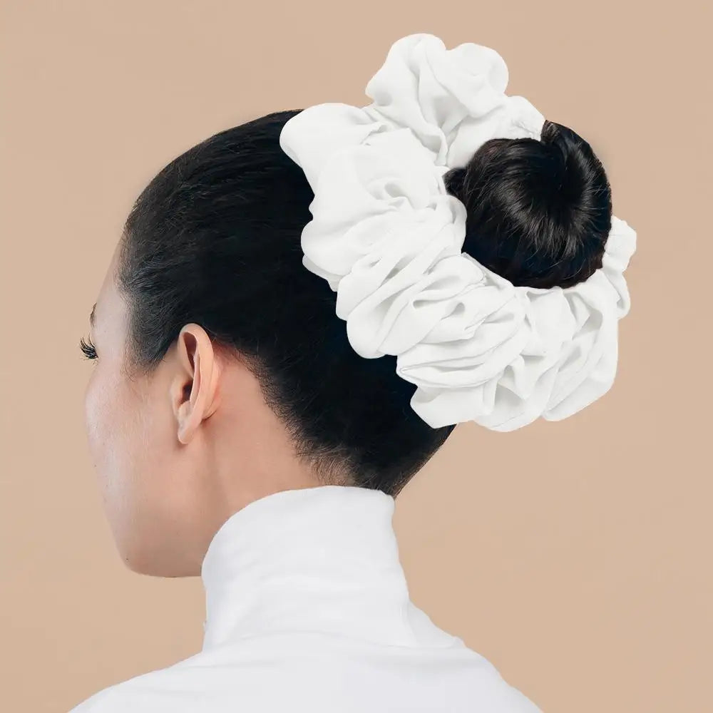 Elastics Chiffon Hair Band Solid Color Big Circle Scrunchies for Women Girl Ponytail Holder Hair Rope Hairband Hair Accessoires