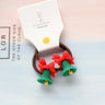 2pcs New Cute Cartoon Christmas Elk Elastic Hair Bands Rubber Hair Rope Tie Girls Hair Scrunchie Ponytail Holder Gum Accessories