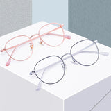 YIMARUILI New Titanium Alloy Wide-Rim Glasses Frame Men Round Retro Myopia Optical Prescription Eyeglasses Frame Women 80047