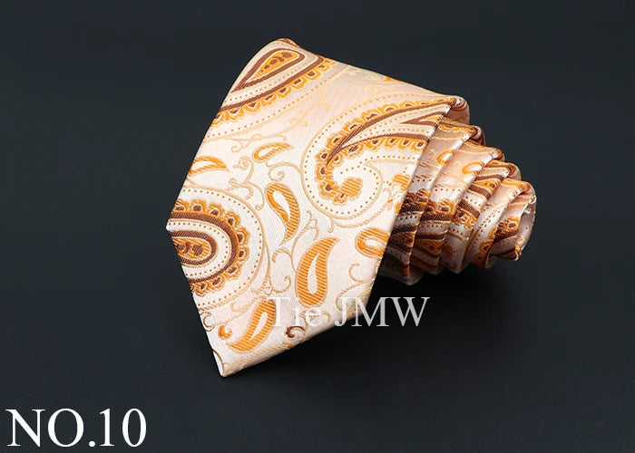 Classic Silk Men Tie Plaid Stripe Floral Ties Formal Wear Business Suit Jacquard Necktie Wedding Party Gift Daily Accessories