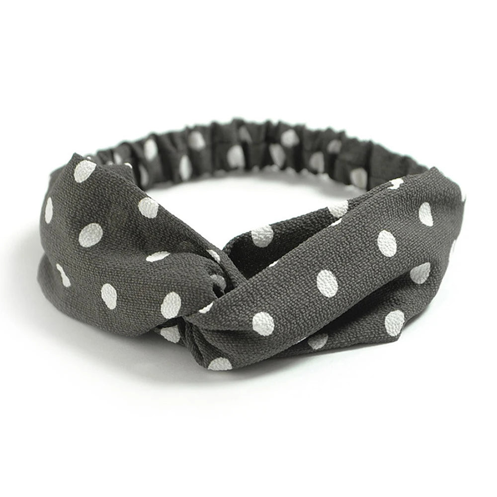 Korean Style Summer Lovely Hairband Women Hair Accessories Turban Twist Cross Headwrap Girl Floral Elastic Knotted Headwear