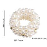 Pearls Beads Hair Ties Elastic Hair Bands For women Hair Rope Scrunchies Ponytail Holders Rubber Hair Accessories