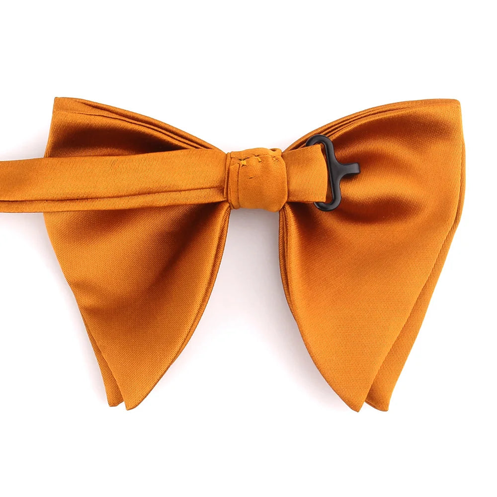 New Solid Bow Tie For Men New Wedding Bowtie Adjustable Oversize Bow tie For Wedding Groom Big Bow ties Butterfly Men's Gifts