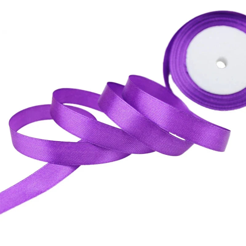 Purple Satin Ribbon Wholesale Gift Wrapping Christmas ribbons