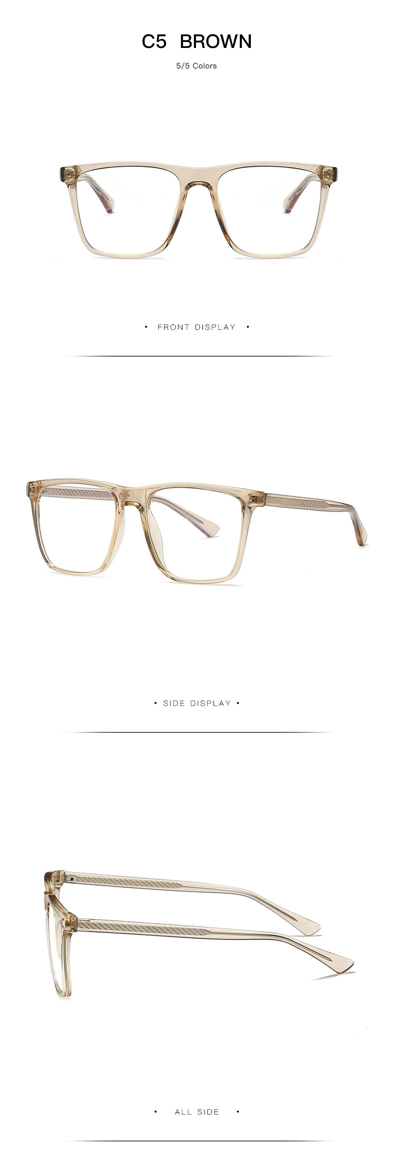Blue Light Blocking Glasses Frame for Optical Prescription Eyeglasses Frame New Arrival Full Rim Plastic UV400 Anti-scratch