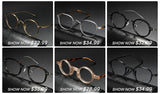 Vintage Pure Titanium Eyeglasses Frame Men Round Ultra Light Glasses Frame Women Retro Luxury Brand Designer Eyewear