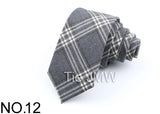 New Soft TR Fabric Polyester Ties For Men Skinny Plaid Business Tie Wedding Dress Butterfly Designer Daily Neckwear Accessories