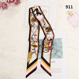 Luxury Brand Horse Bag Scarf 2023 New Design Womens Silk Scarf Fashion Head Scarf Headwear Long Skinny Scarves Bag Accessories