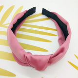 Fashion Top Knot Satin Headbands Wide Fabric Makeup Hairbands for Women Girls Ladies Washing Hair Hoops Bezel Hair Accessories