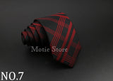 Men Jacquard Woven Tie Classic Plaid Striped Ties Fashion Polyester Necktie For Wedding Business Party Suit Dress Gravatas Gift