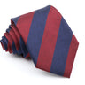 New Men's Formal Tie Striped Blue Gray Necktie 8cm Wide Tie Gift For Man Office Wedding Party Cravat Man Accessories Daily Wear