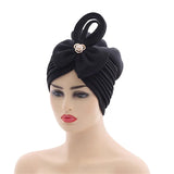 Handmade Nigerian Wedding Gele African Auto Gele Headtie Muslim Turban Cap Arab India Hat Female Head Wraps Turbante Mujer
