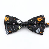Musical Note Bow Tie Guitar Piano Stave Adult Children Bowtie Novelty Handmade Butterfly Wedding Party Men Gift Accessories