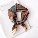 New Scarf 100% Silk Bandana Women Square Scarves Wrap Kerchief Mulberry Spring Fashion Luxury High Quality Headband Hijab Shawls