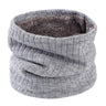 Winter Scarf for Men Fleece Ring Bandana Knitted Warm Solid Scarf Women Neck Warmer Thick Cashmere Hot Handkerchief Ski Mask