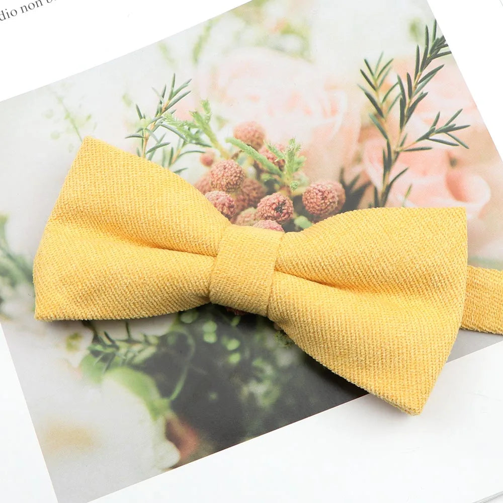 Mens Super Soft Downy Suede Parent-Child Bowtie Set Macarons Solid Color Classic Design Cute Butterfly Red Green Blue Pink Tie