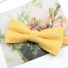 Mens Super Soft Downy Suede Parent-Child Bowtie Set Macarons Solid Color Classic Design Cute Butterfly Red Green Blue Pink Tie
