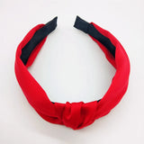 Fashion Top Knot Satin Headbands Wide Fabric Makeup Hairbands for Women Girls Ladies Washing Hair Hoops Bezel Hair Accessories