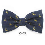 JEMYGINS Christmas Bow Ties for Mens Shirt  Snowflake Christmas Tree Pattern Men Silk Bow Tie  Christmas Party Gift