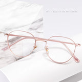 YIMARUILI New Titanium Alloy Wide-Rim Glasses Frame Men Round Retro Myopia Optical Prescription Eyeglasses Frame Women 80047