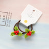 2pcs New Cute Cartoon Christmas Elk Elastic Hair Bands Rubber Hair Rope Tie Girls Hair Scrunchie Ponytail Holder Gum Accessories