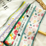 Narrow Decoration Female Scarf Scarves Small Neckerchief Waistband Hair Band Arm Bag Ribbon women skinny scarf women