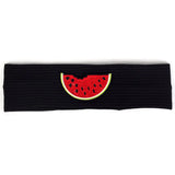6 Months-3 Years Old Kids Headband Pure Color Cute Watermelon Pattern Soft Elastic Headwear Loose HeadWrap for Boys and Girls