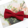 Mens Super Soft Downy Suede Parent-Child Bowtie Set Macarons Solid Color Classic Design Cute Butterfly Red Green Blue Pink Tie