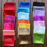 60cm Spring New Monochrome Solid Color Women's Occupatio Fashion Decoration Small Square Scarf Silk Scarf Head Scarf Small Scarf