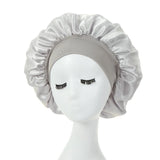 Women Satin Bonnet Spandex Wide Stretchy Band Bonnet Satin Cheveux Nuit Silk Sleeping Night Cap Bonnets for Women