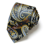 Brand Ties for Men Floral Cotton  Wedding Black Tie 7cm Gravatas Corbatas Fashion Casual Printed Tie Necktie Cravate